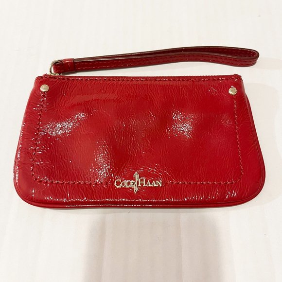 Cole Haan Patent Leather Wristlet - Picture 1 of 4
